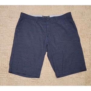 Travis Mathew Shorts Mens 36 Blue Chino Golf Golfer Golfing Flat Front